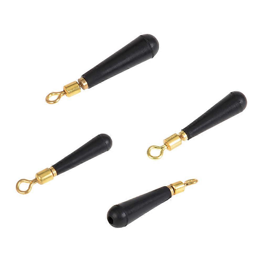 Fishing Drift 100Pcs Rolling Copper Head Float Connector for Fishing Tackle