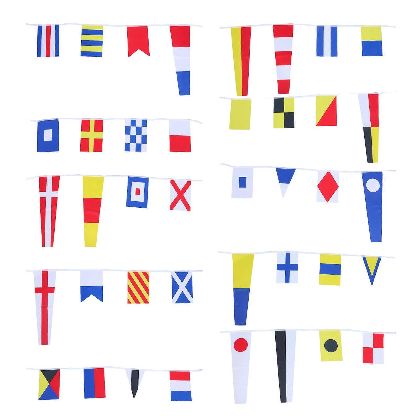 International Navy Signal Flags String Signal Flags for Nautical Use 1 String