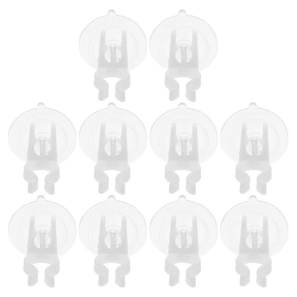 10Pcs Electronic Candle Holder Accessory with Transparent Suction Cup for Hanging