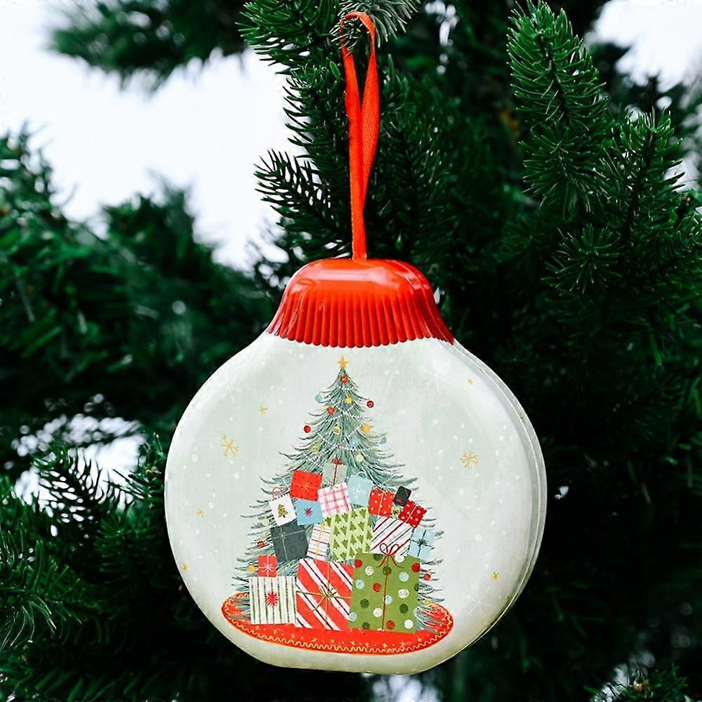Orchip Christmas Candy Box,Embossing Tinplate Empty Tins Storage Container Box for Candy Cookie Gift