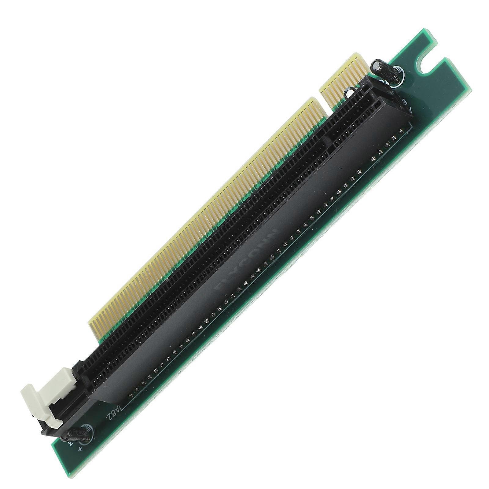 Pci-e Adapter Card 164p PCIE 1x to 16x Extender Computer Supply Graphics Riser Silicon