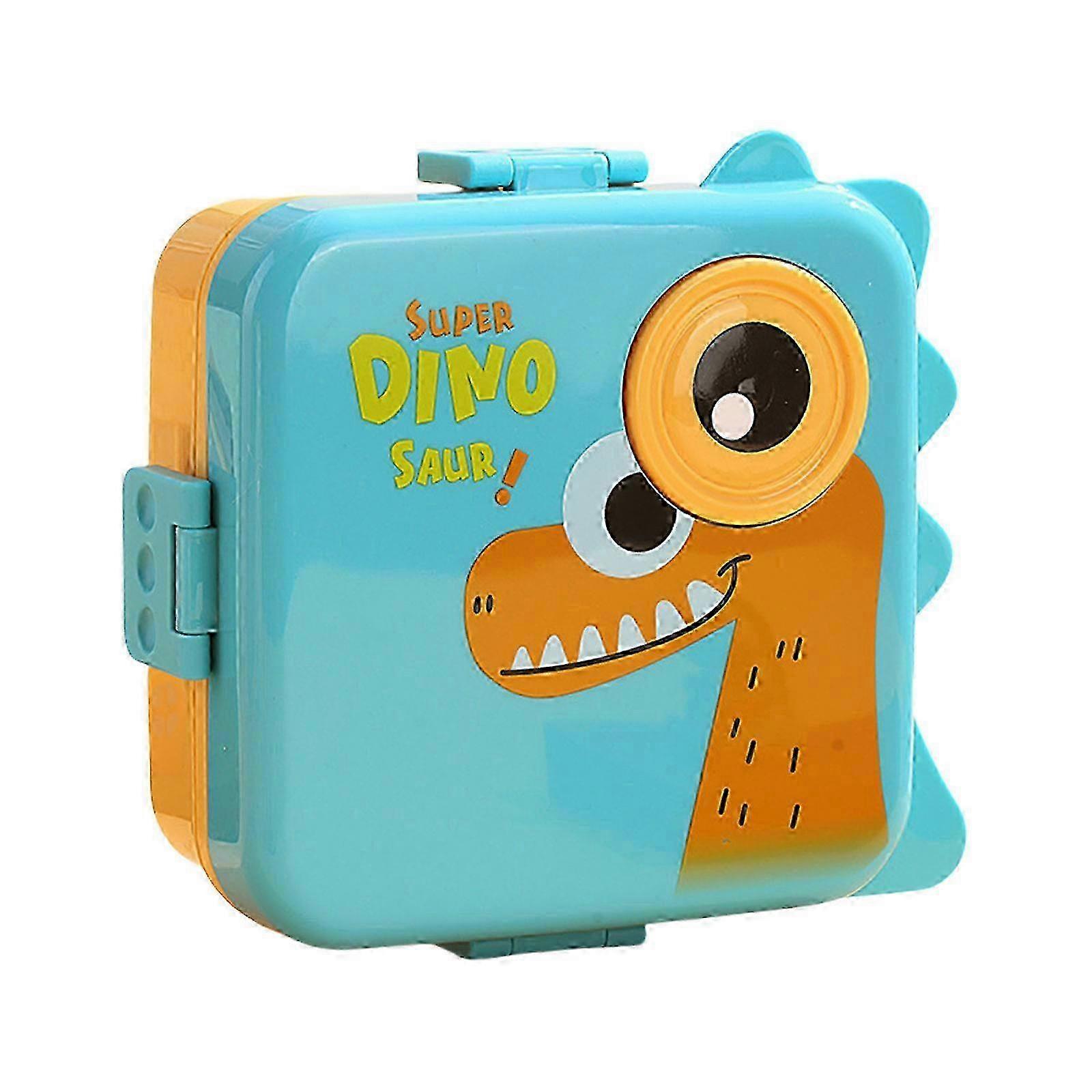 Divided Lunch Box Food Storage Container with Compartments Plastic Lunchbox Dinnerwares for Travel and Everyday Use w