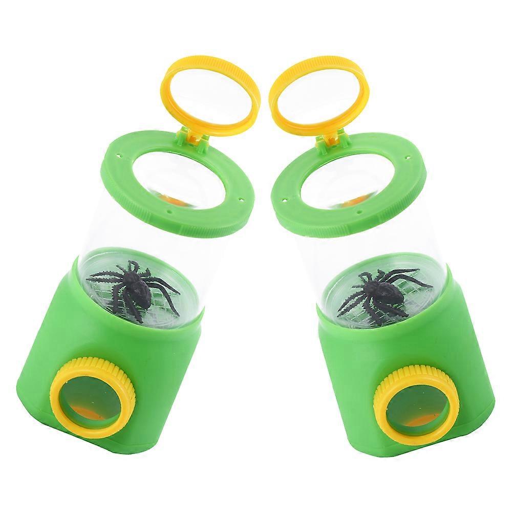 Insect Observation Boxes for Nature Study with Magnifier 2Pcs