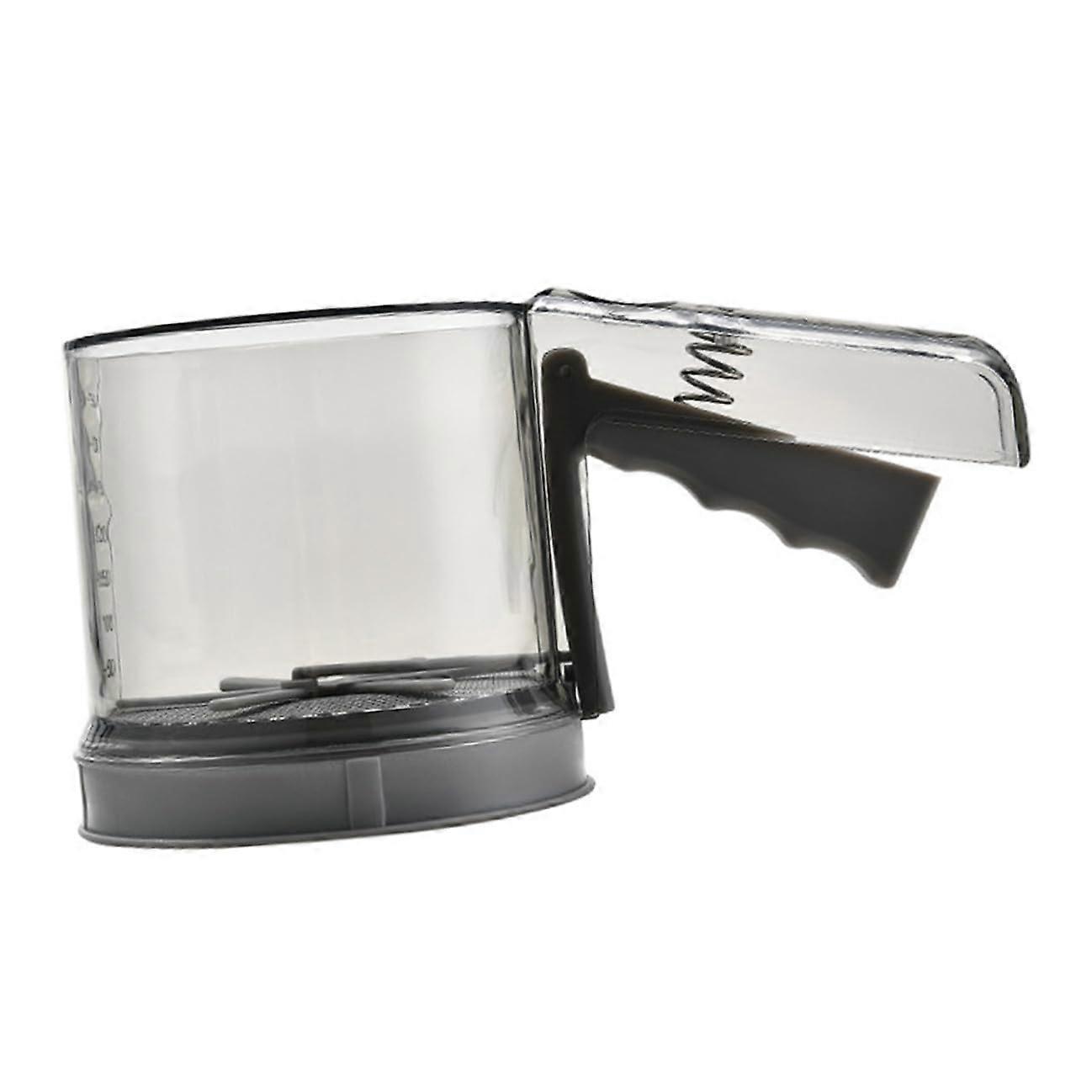 Flour Sifter with Fine Mesh Large Capacity SemiAutomatic Handheld Baking Tool for Sugar Cocoa Powder