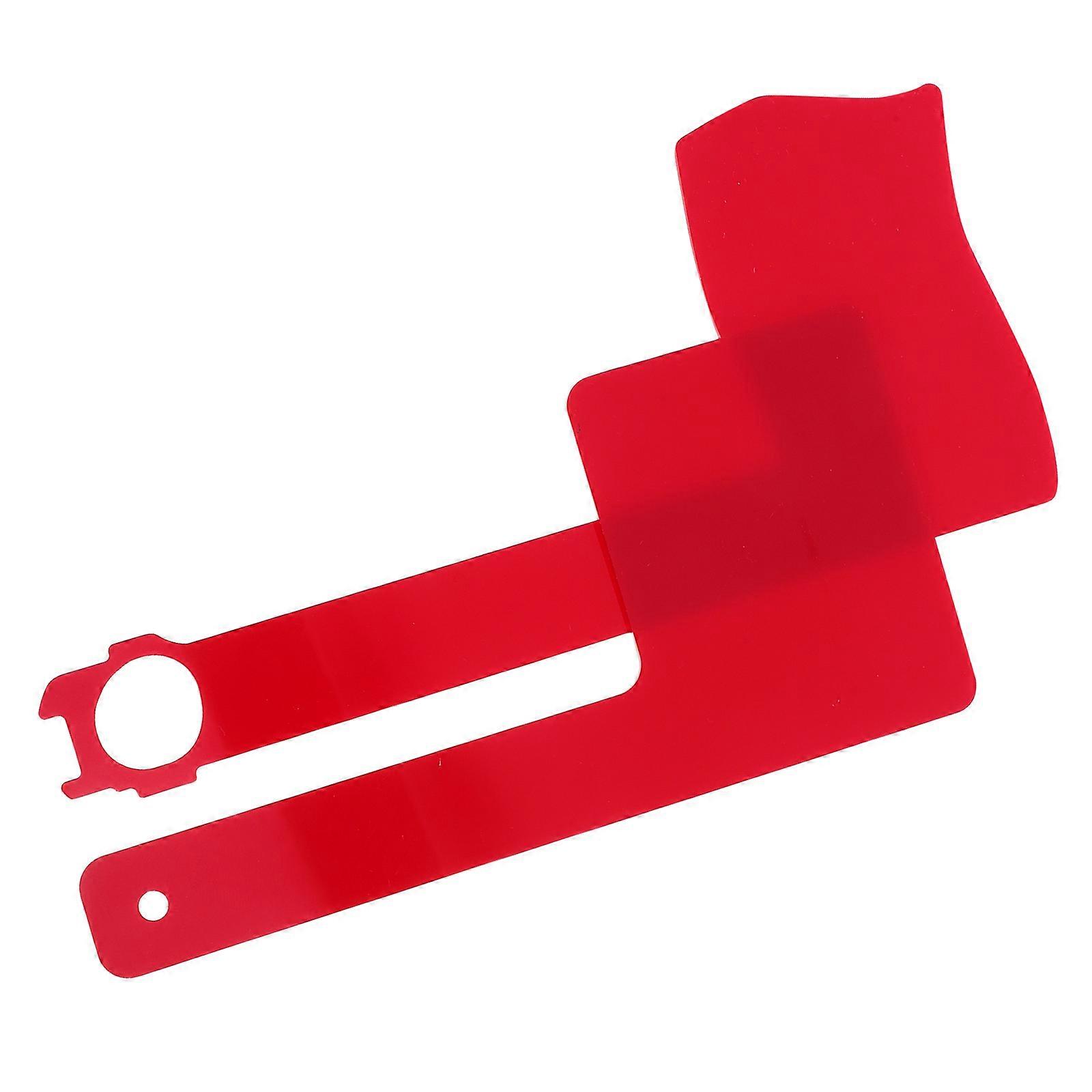 Red Mailbox Flag Acrylic Mailbox Flag Replacement for Outdoor Use 2Pcs
