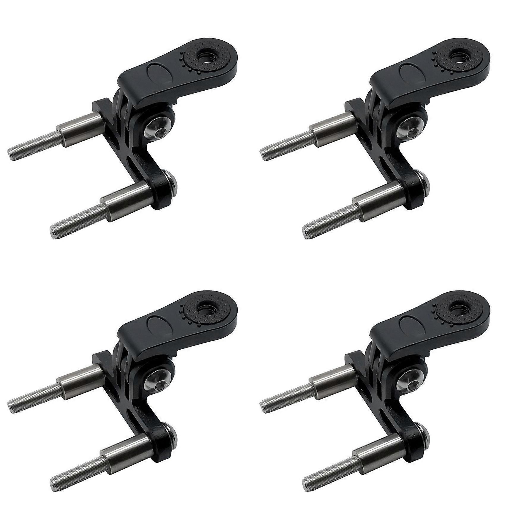 4X Bicycle Headlight Mount Adaptor for Stem Mount Cycling Front Light LED Lamp Holder Bracket Camera Type Connector