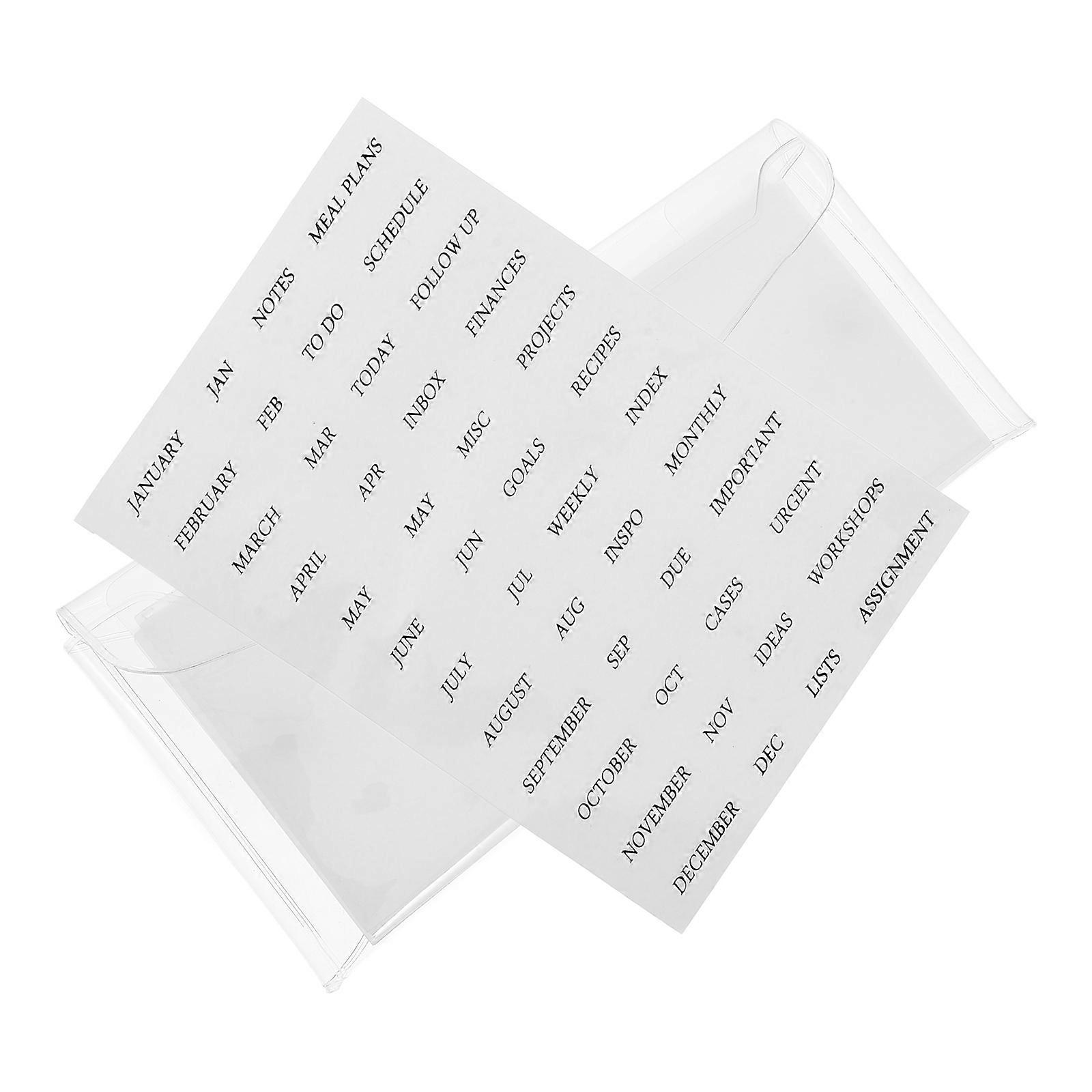 Clear Binder Dividers with Tabs for Budget Binder Wallet Pouches 1Set