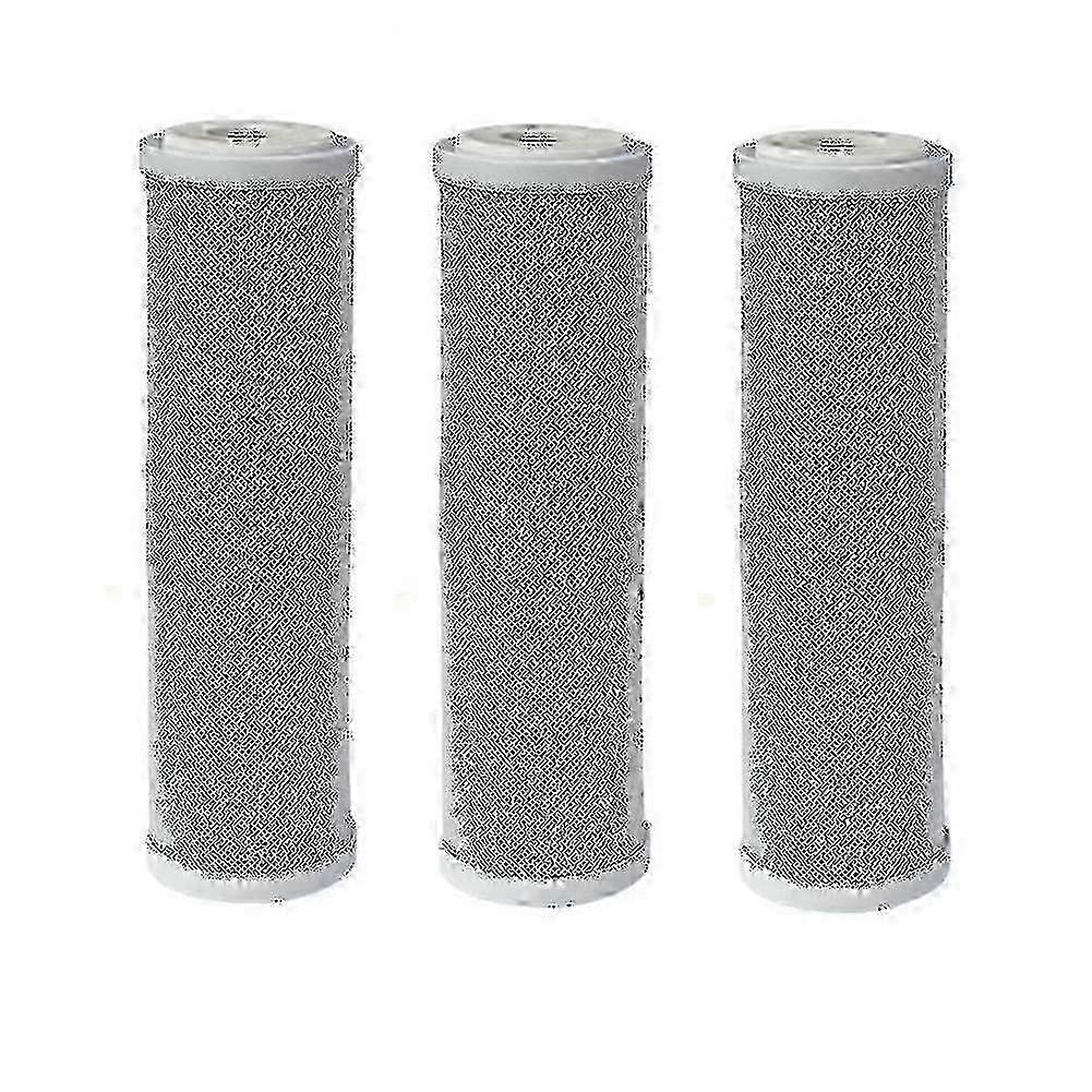 10" Carbon Block CTO Water Filter Cartridges - 3 Pack for Pure Water