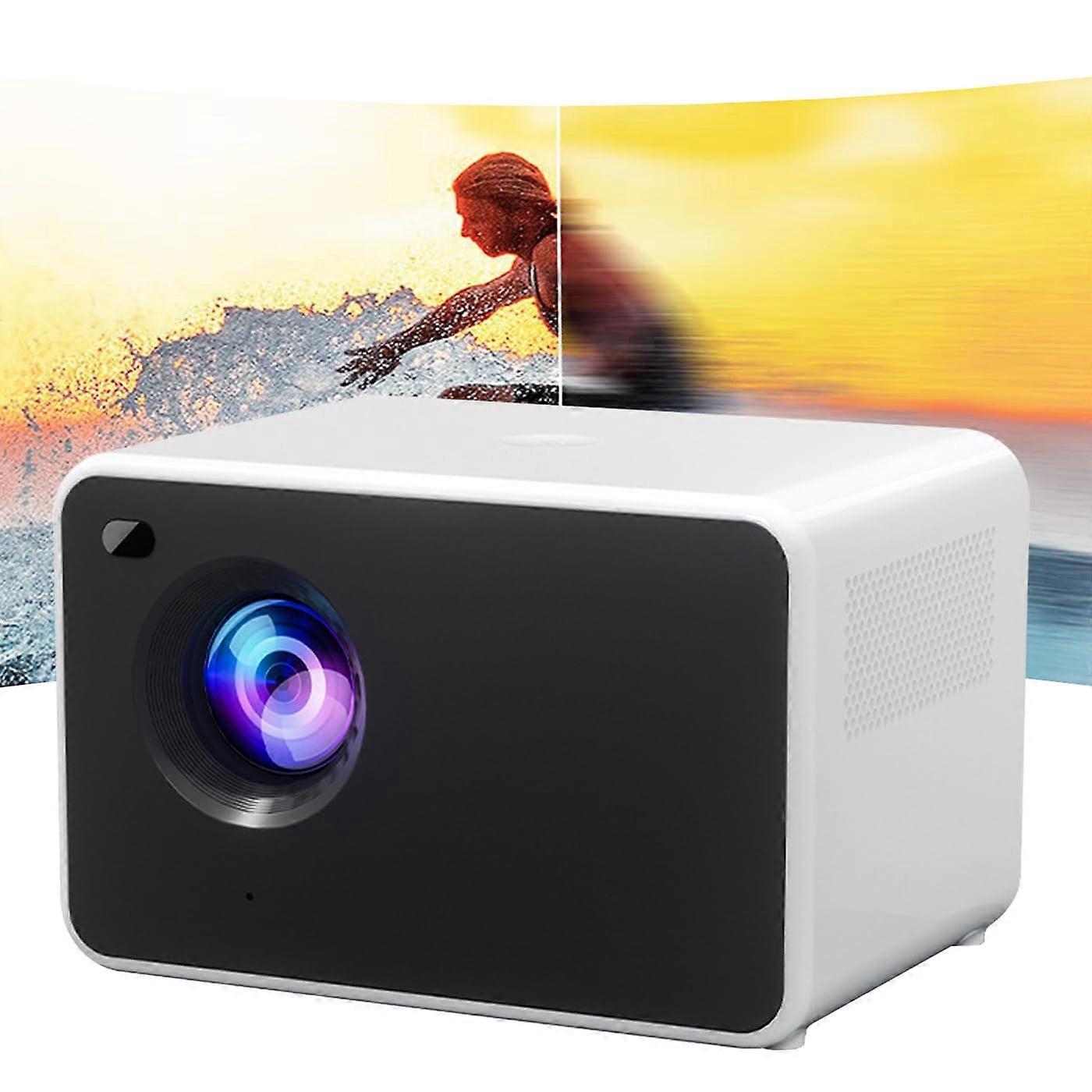 Portable Projector With Auto Focus And Keystone, 4K Full HD 1080P, WiFi Bluetooth, 200Inch Screen, BuiltIn Speaker