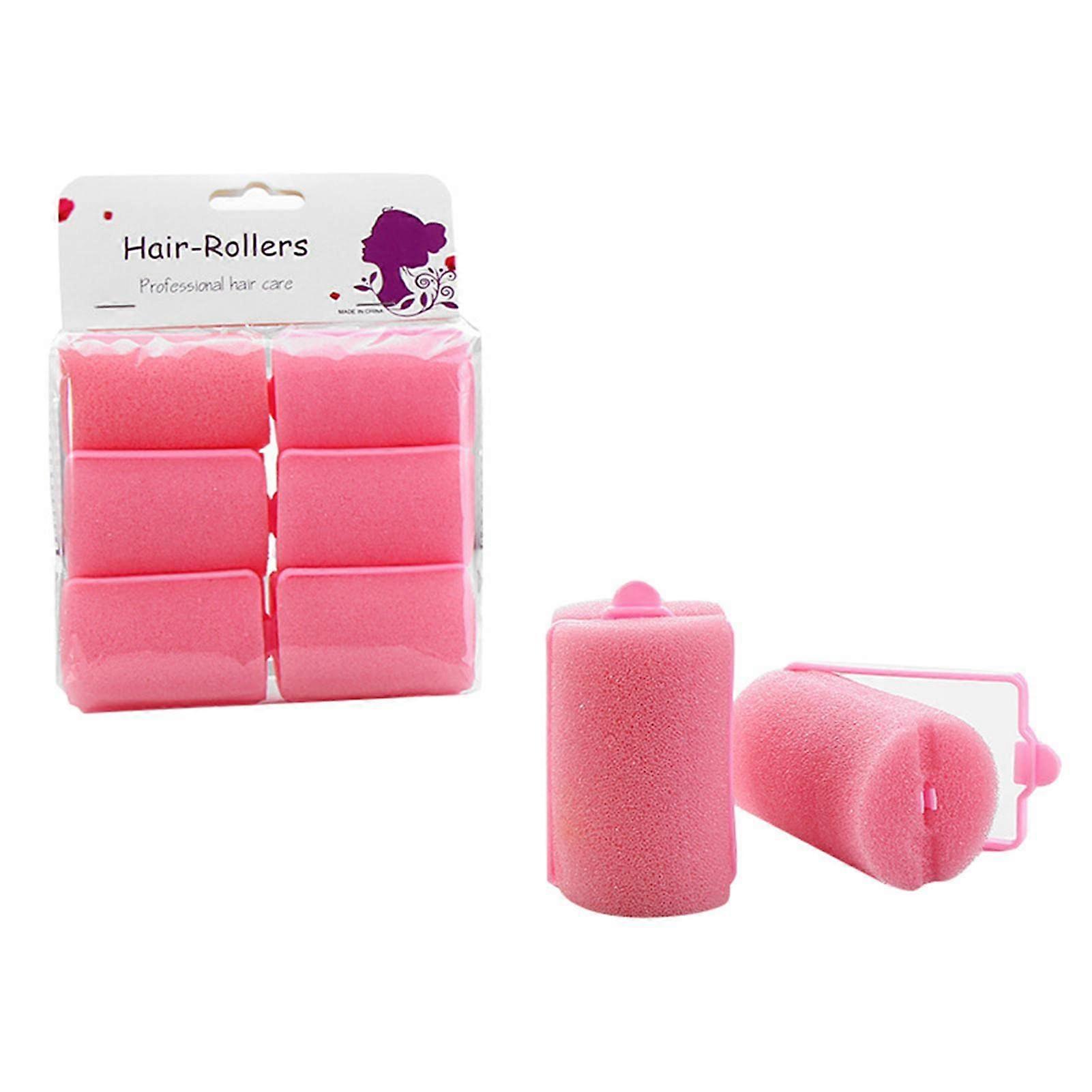 Hair Curlers Heatless Foam Rollers for Overnight Soft Comfortable Styling 4.0x7CM Pack of 6
