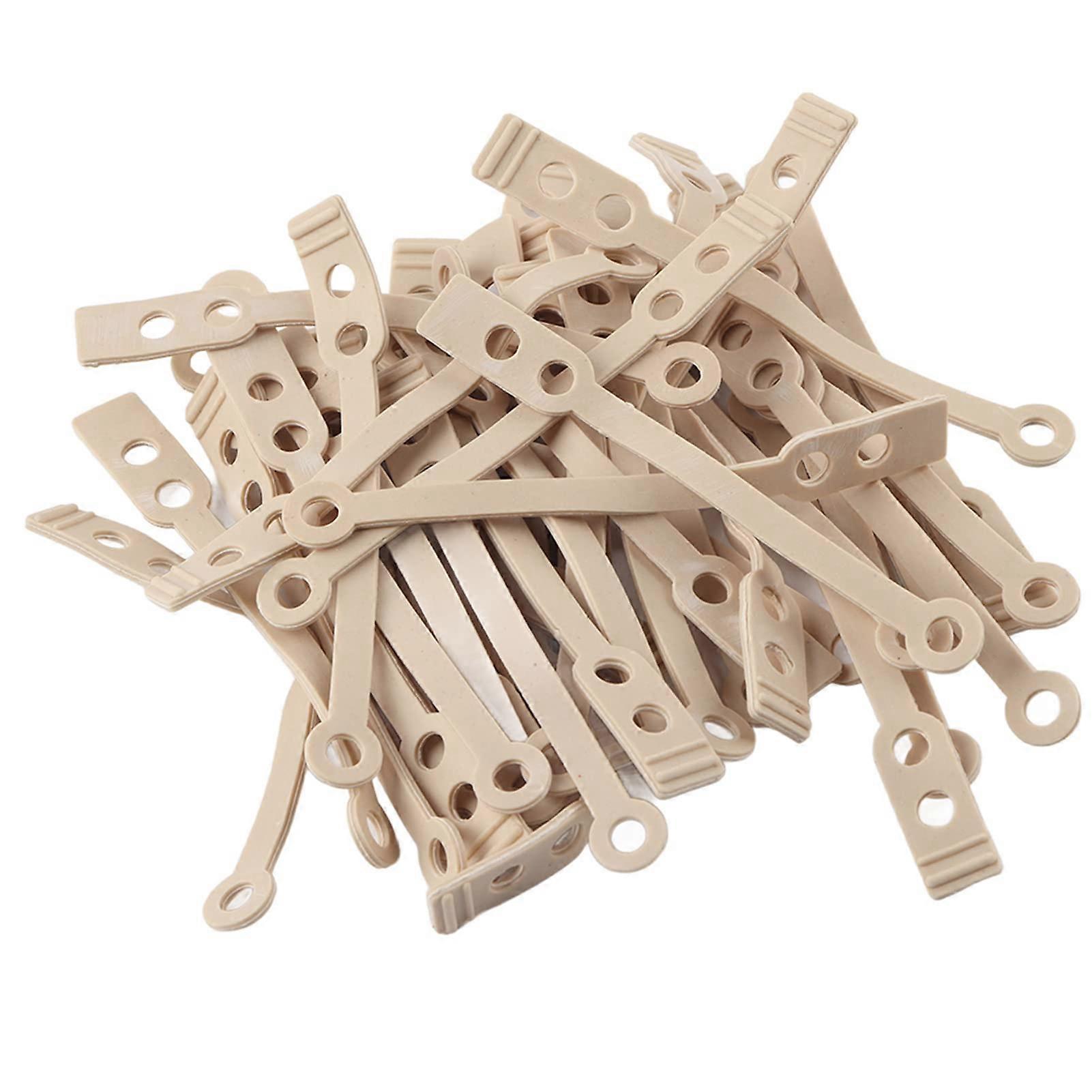 Perm Rods Set 50pcs Long Wave Hair Curling Tools for Women with Secure Elastic Grip