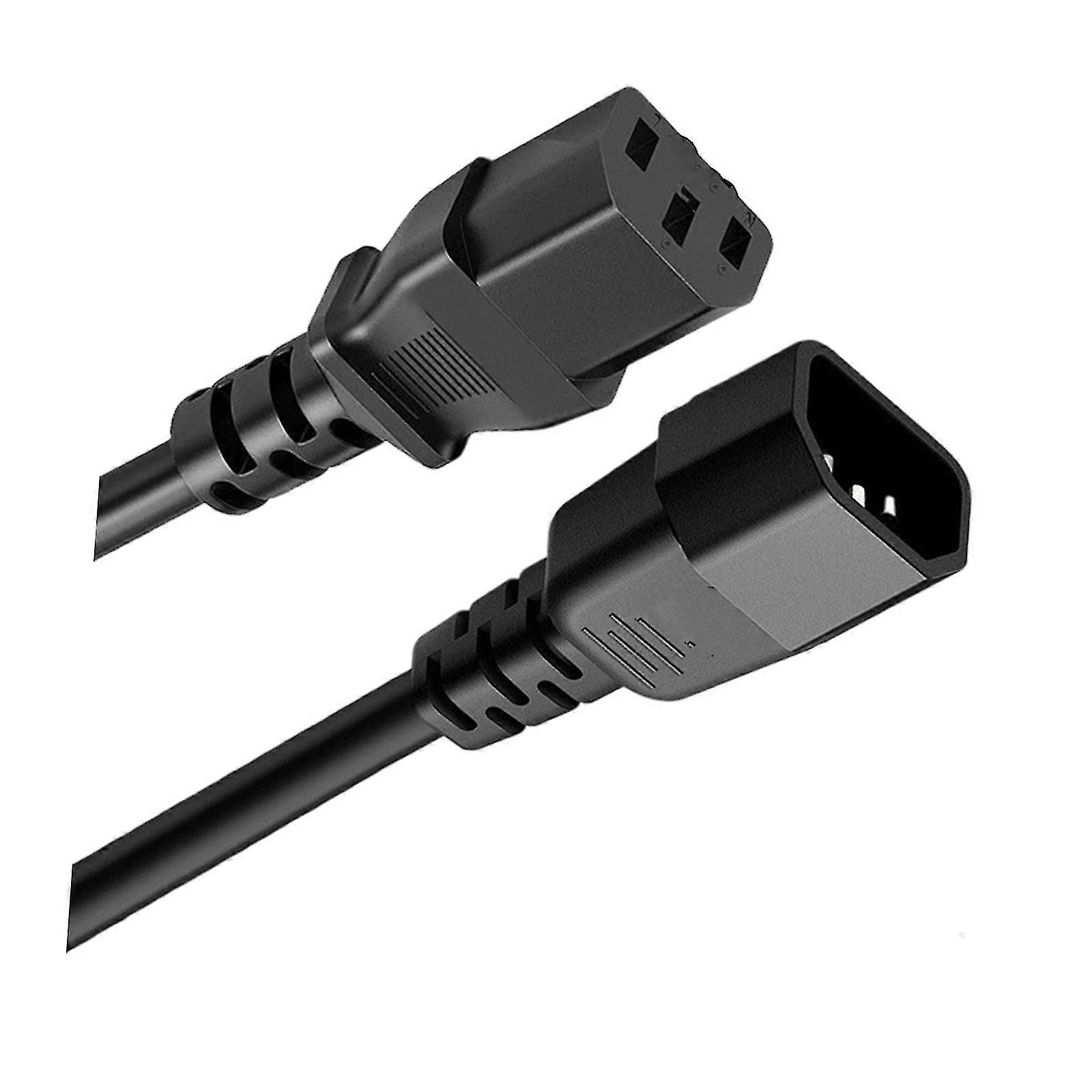 IEC C13 to C14 Power Cord, 18AWG Flame Retardant, Multicolor Extension Cable