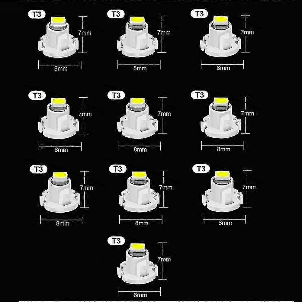 10PCS T3 T4.2 T4.7 LED Light Bulbs Car Interior Instrument Lamp Auto Dashboard Indicator LightZZ50