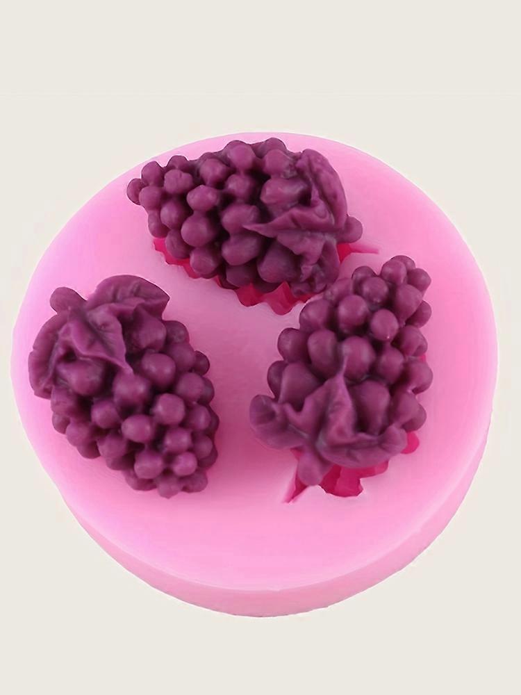 1pc-Grapes Shape Mold, 3D Silicone Mold, Fruit Shape Mold, For DIY Cake Decorating Tool, Baking Tools, Kitchen Accessories