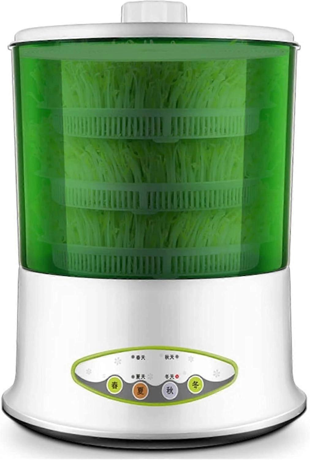 Automatic Bean Sprout Maker with LED Timer for Wheatgrass and Soybeans, Intelligent Time Control
