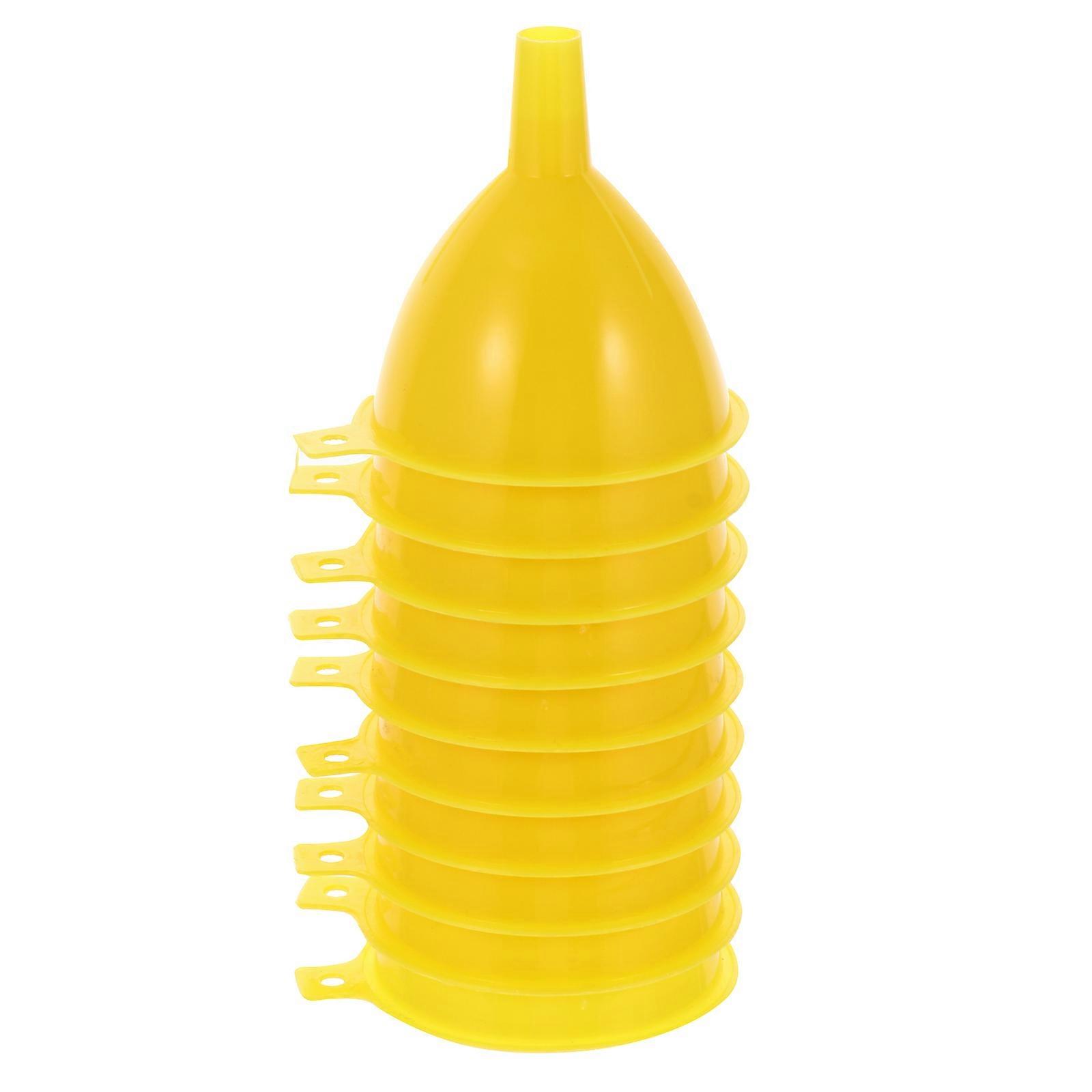 Scientific Experiments Funnel Conical Shape Plastic Funnel For Solid Transfer Chemical Experiments 10Pcs