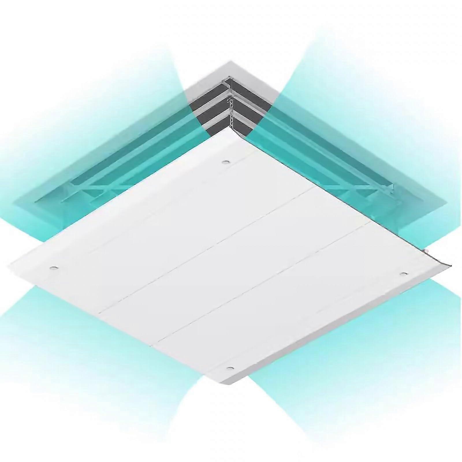 Adjustable Air Conditioner Vent Deflector 30cm White for Ceiling Vents Enhanced Airflow and Cooling