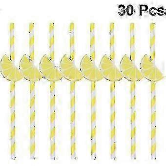 30pcs Lemon Straws Fruit Straws For 25-26