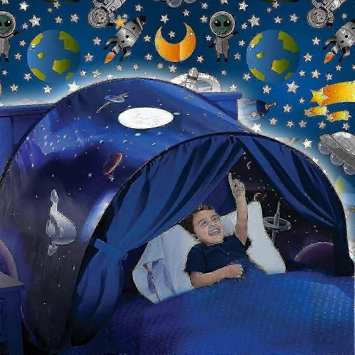 Children's Space Tent Folding Bed Mosquito Net Bedding_l