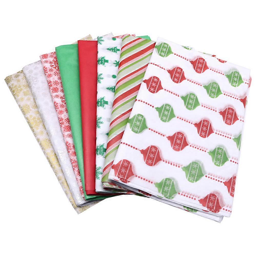 Gift Wrapping Paper Christmas Packaging Paper for Gift Use 50Pcs Sheets