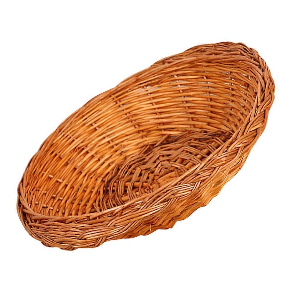 Rustic Woven Fruit Basket Handwoven Storage Basket for Holding Use
