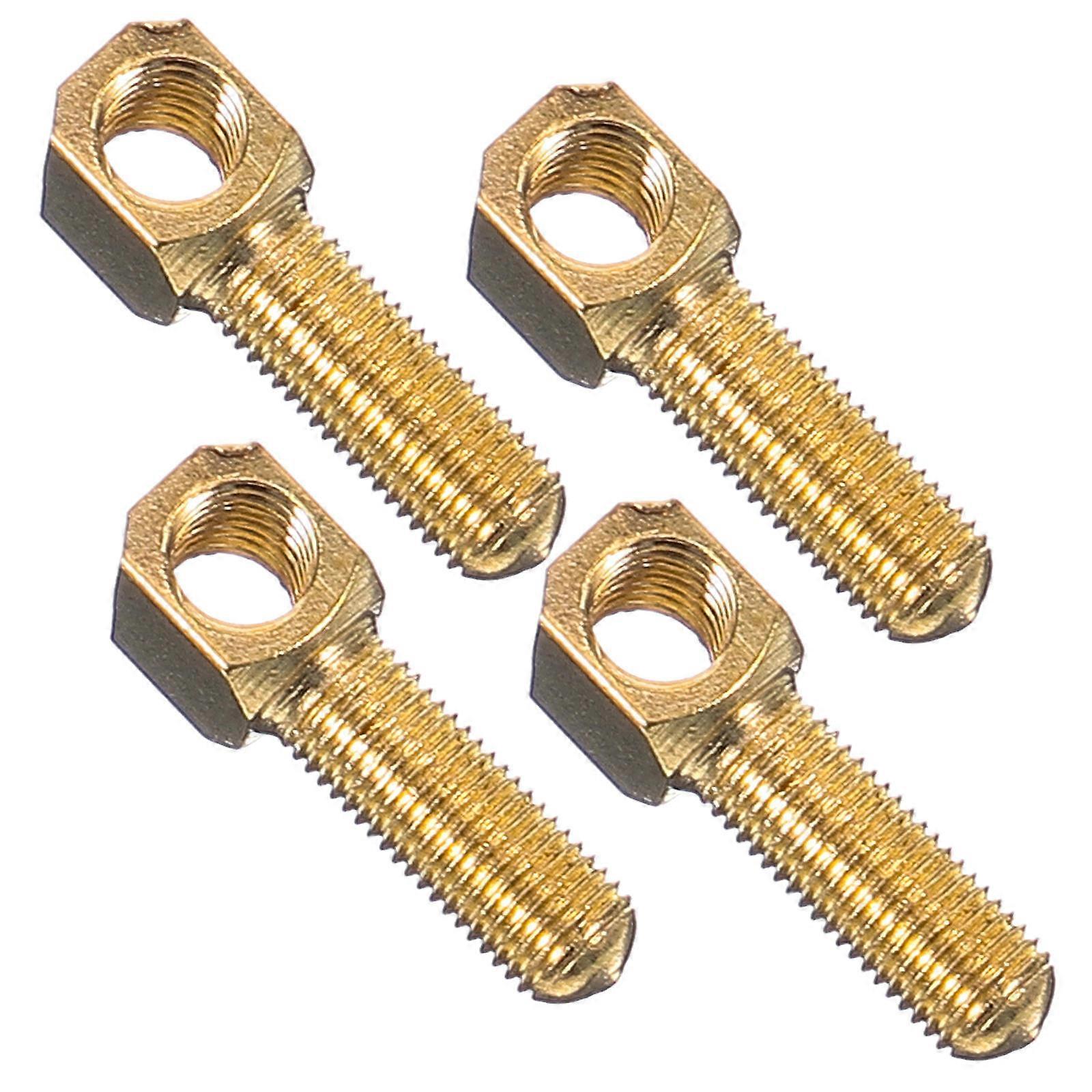 Violin Bow Screw Metal Component for String Instrument Repair 4Pcs