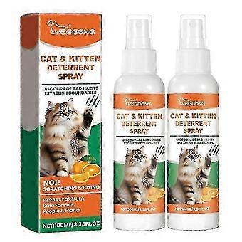 2x dissuasifs naturels pour chats spray sans stimulation anti-rayures meubles protecteur de canapé pour utilisation intérieure produit pour animaux de compagnie 2025