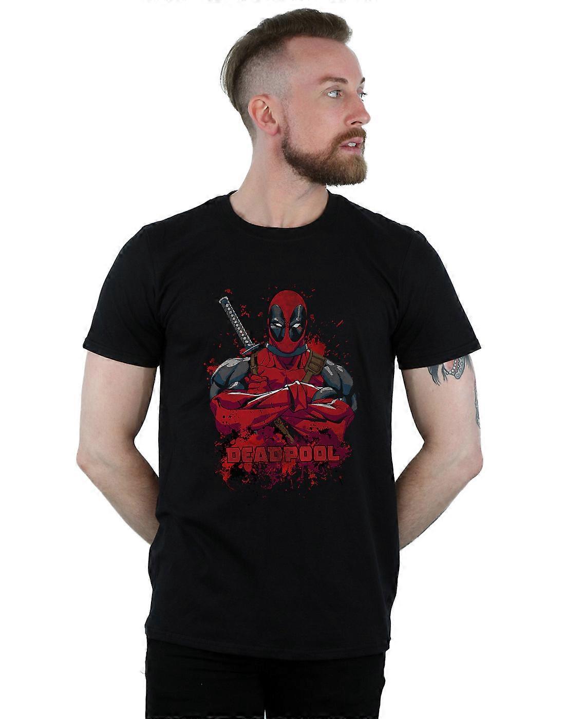 Marvel mænds Deadpool udgør Splat T-Shirt