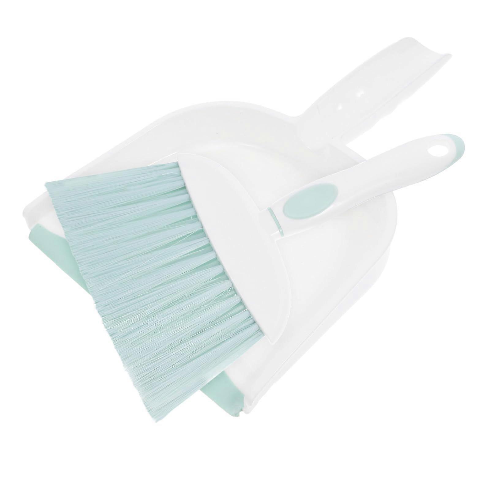 Mini Broom and Dustpan Set with Ergonomic Handle for Desk, Kitchen and Table Cleaning