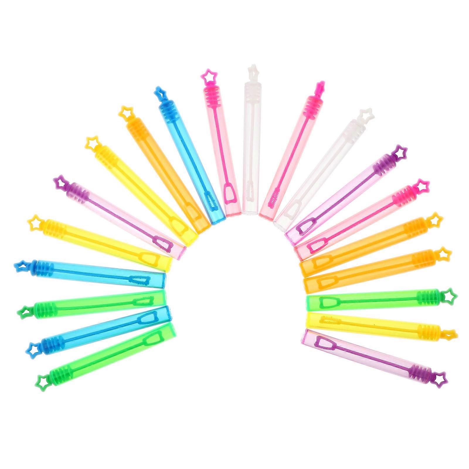Bubble Wand Set Empty Blowing Bubble Bottle for Kids 20Pcs Assorted Color