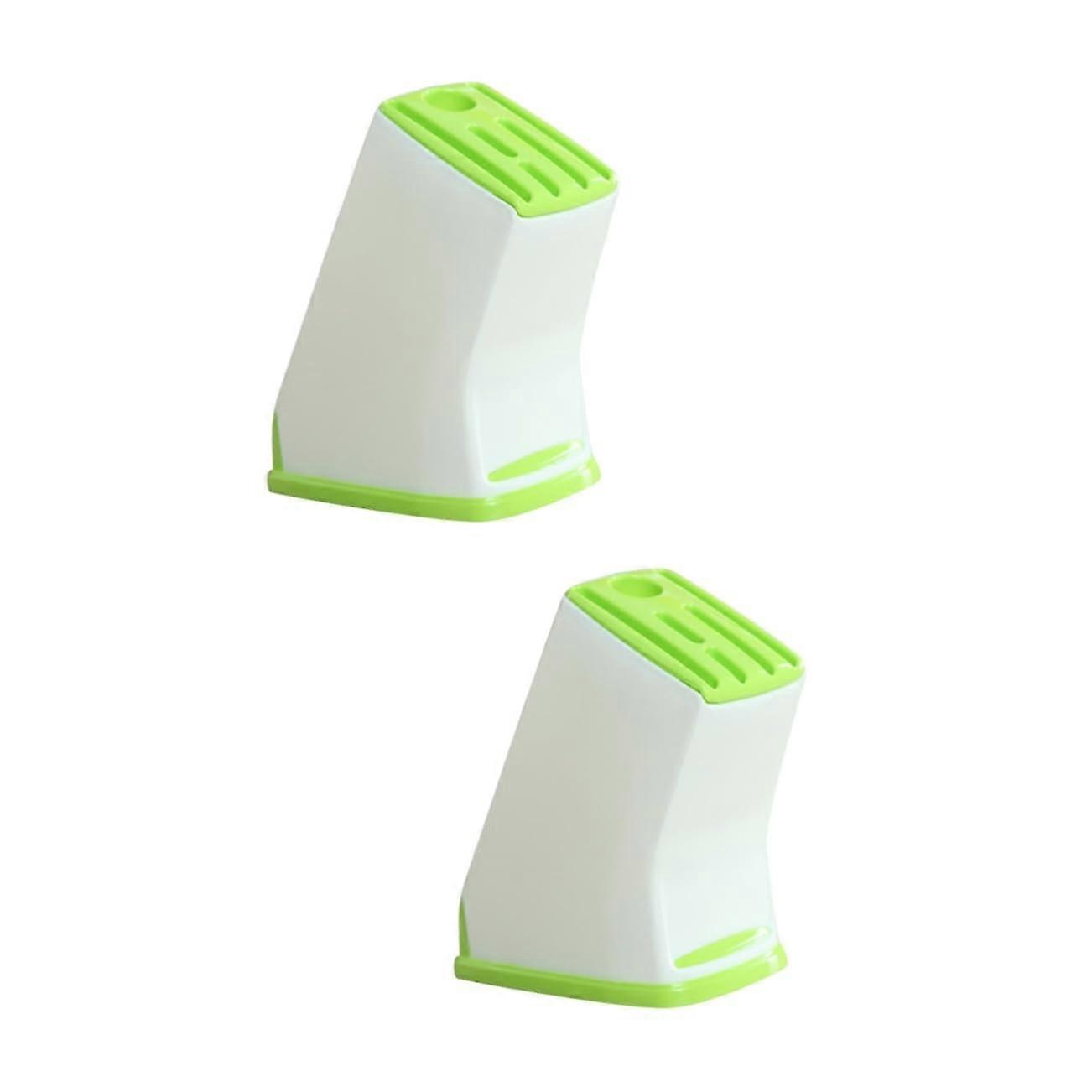 2pcs Muffin Shape Kitchen Knife Holder with NonSlip Base and Quick Drain Ventilation
