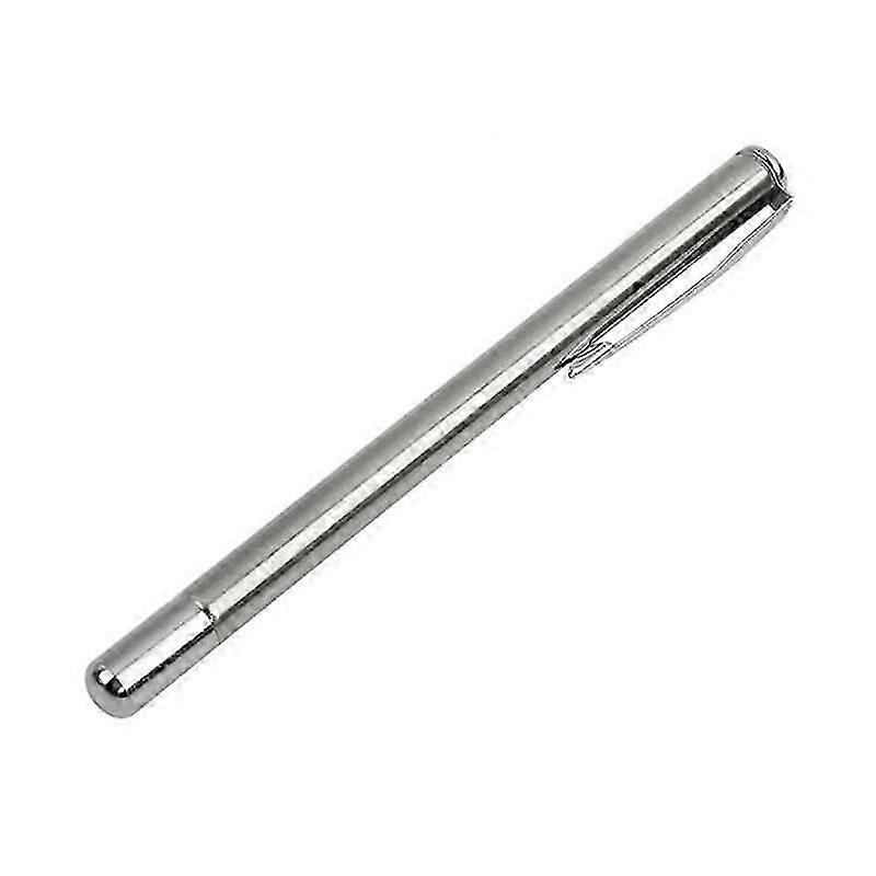 6-Section Stainless Steel Telescopic Pointer Pen White Silver Gel Pointer Pen for Presentation Teaching Tools