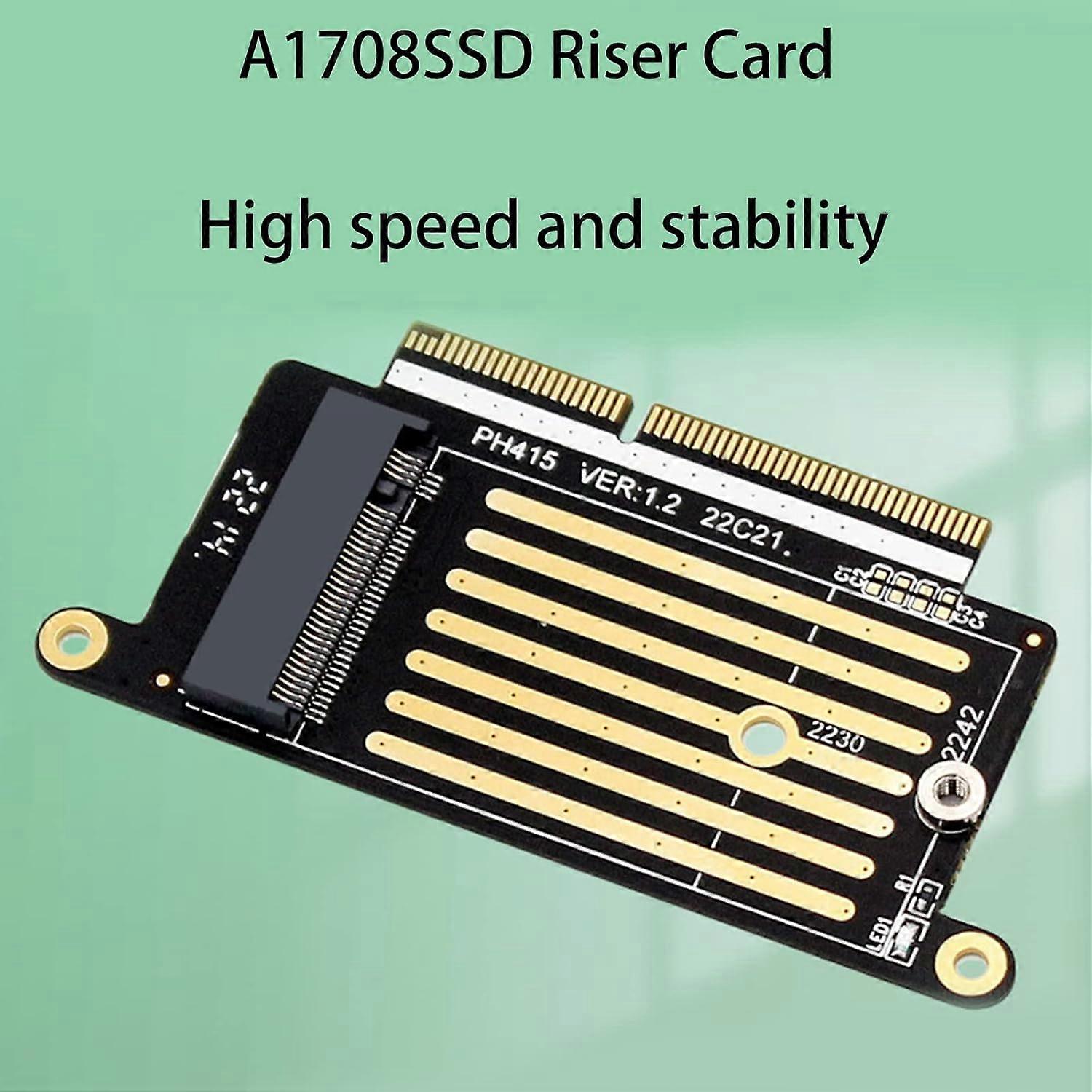 M.2 NVMe SSD Adapter for 2016 2017 MacBook Pro A1708 Easy Upgrade Speed Transfer