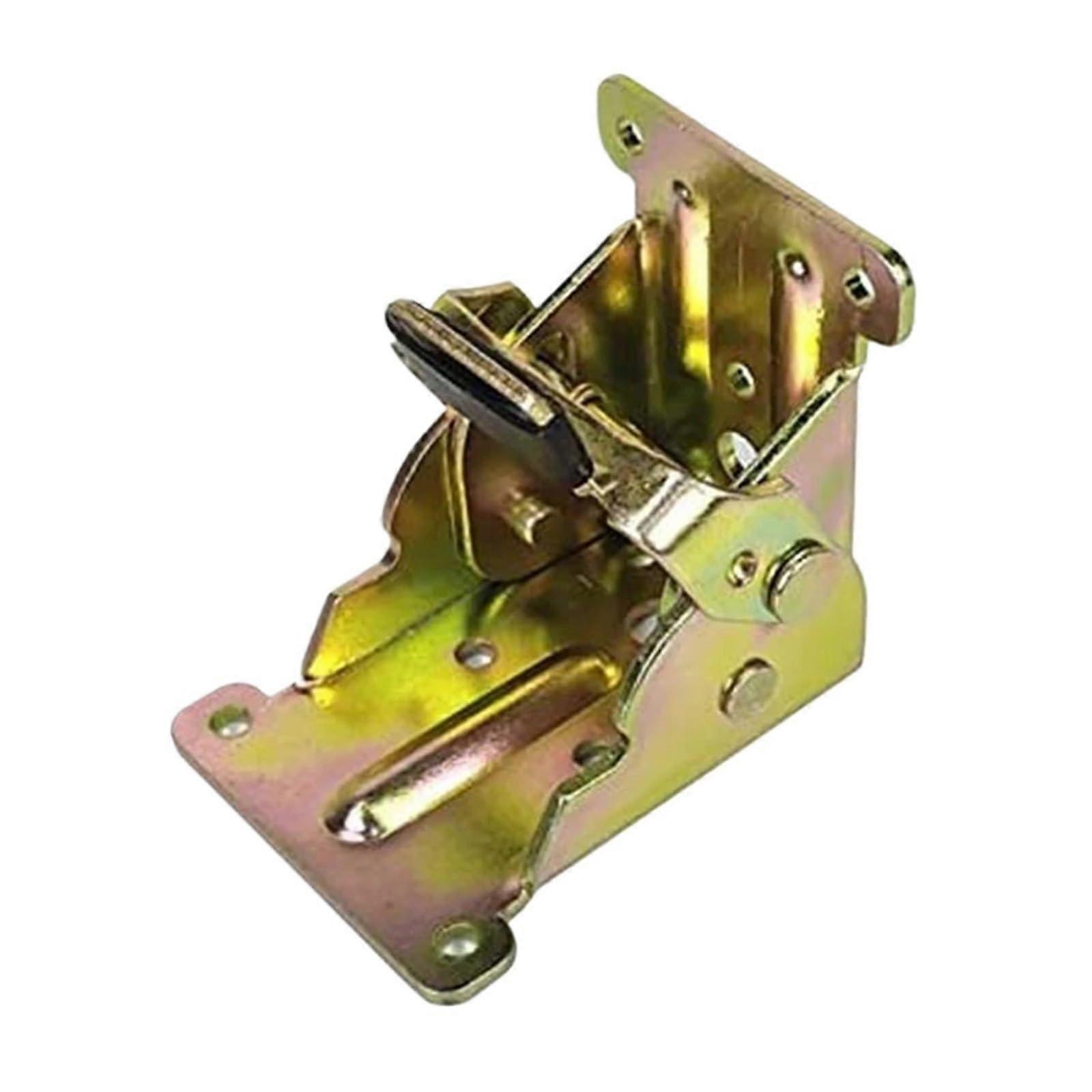 Silver Folding Table Leg Bracket with SelfLocking Hinge, Durable Metal Support Frame, Easy Installation