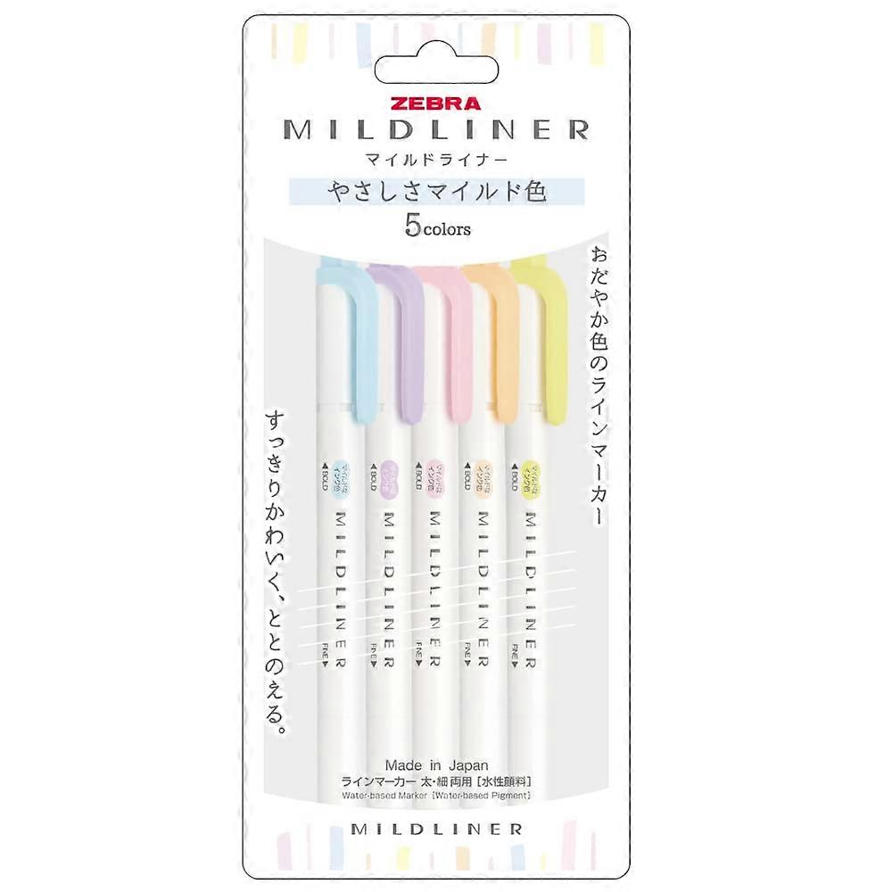 Fluorescent Highlighter Set Dual Tip Bright Ink WaterBased Pigment for Notes