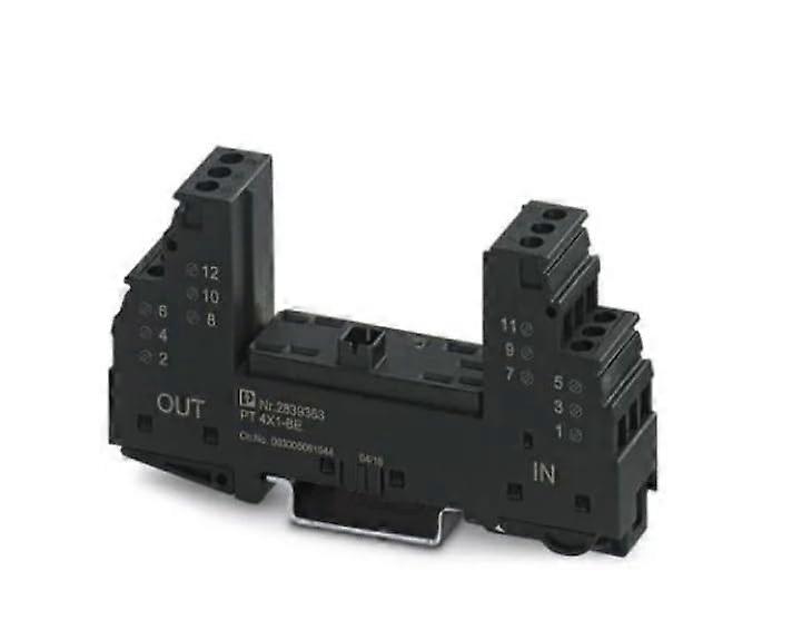DIN Rail Base for 2Wire Signal Modules, Compact Surge Protection Mount for Industrial Panels