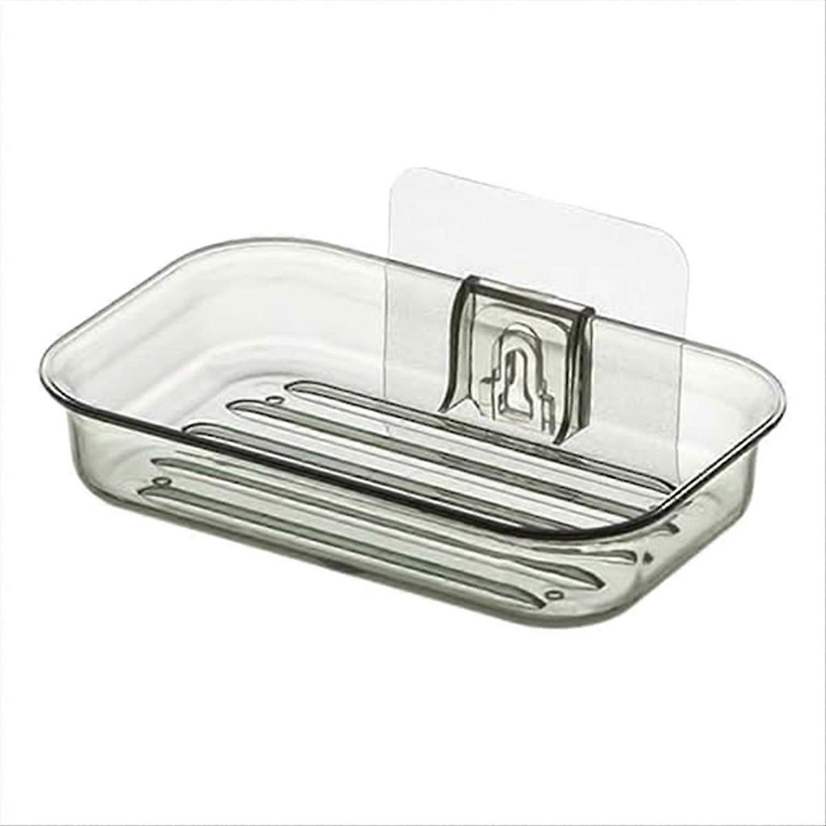 Easy Installation Soap Holder Kitchen Wall Mount Dish No Drill,B