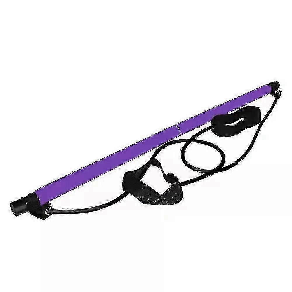 Kit de barre de Pilates portable avec élastique de résistance et bâton d'exercice