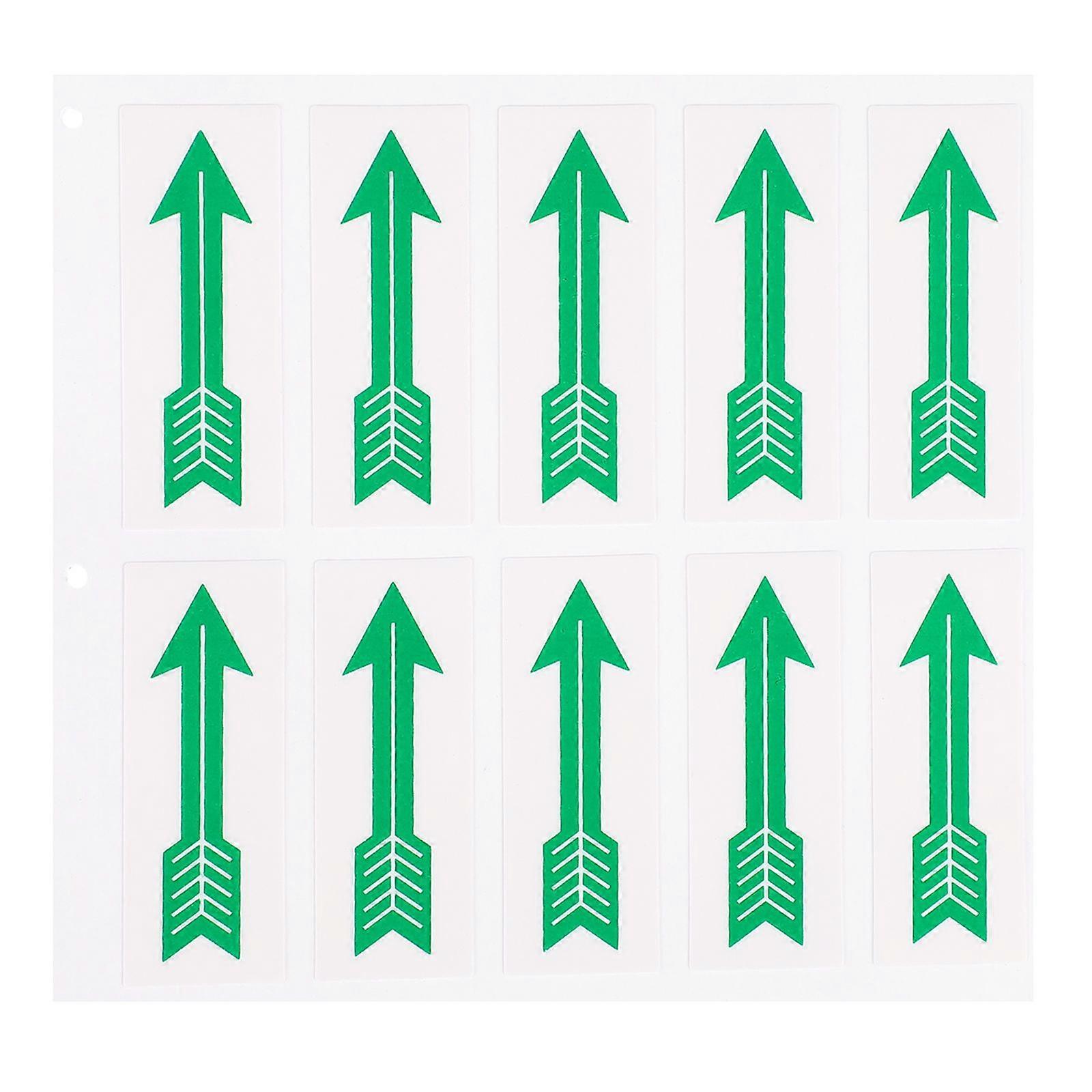 10pcs Arrow Caution Sticker Arrow Indicating Direction Decals Warning Decals