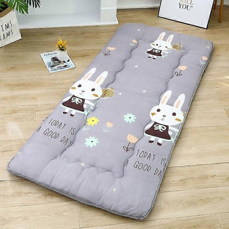 Futon Mattress 150x200cm with Ergonomic Support, Foldable Cotton Sleeping Pad for Dorm and Camping