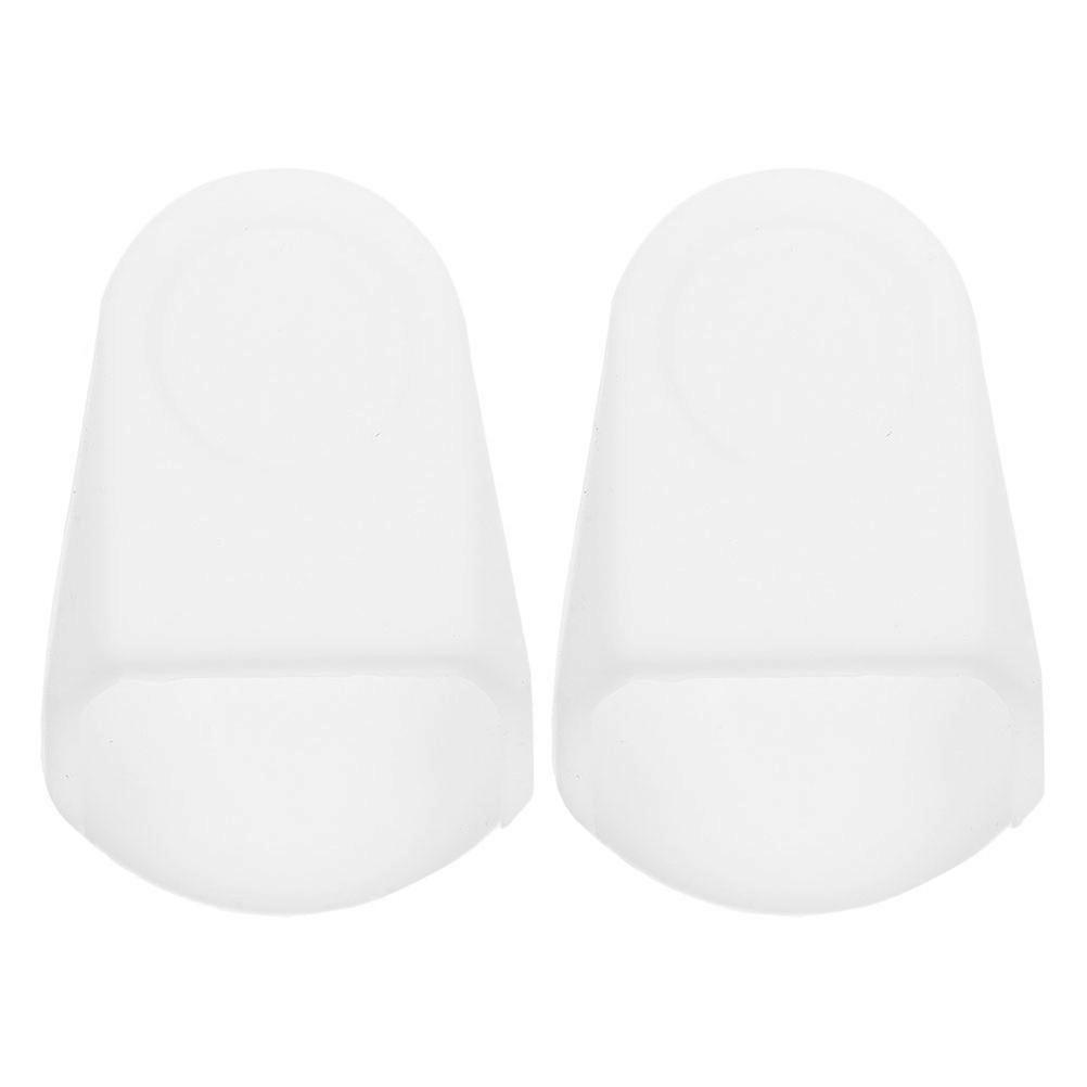 Saxophone Cap Silicone Mouthpiece Protector for Protection 2Pcs White Set