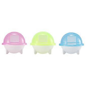 Transparente Haustierbadewanne für Hamster, 3-teilig, verschiedene Farben
