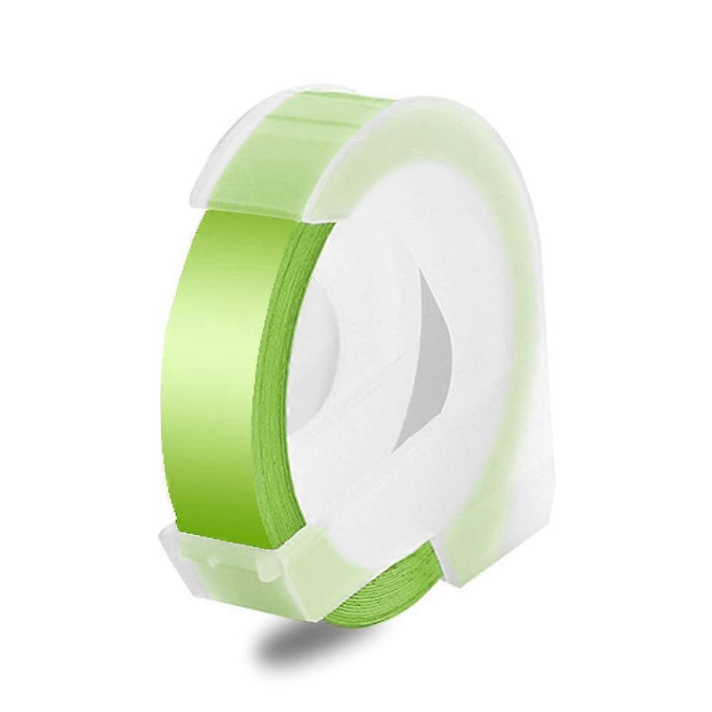 9mm Embossing Label Tape Grass Green Compatible with Motex E101 E202 Dymo Typewriter 10 Pack