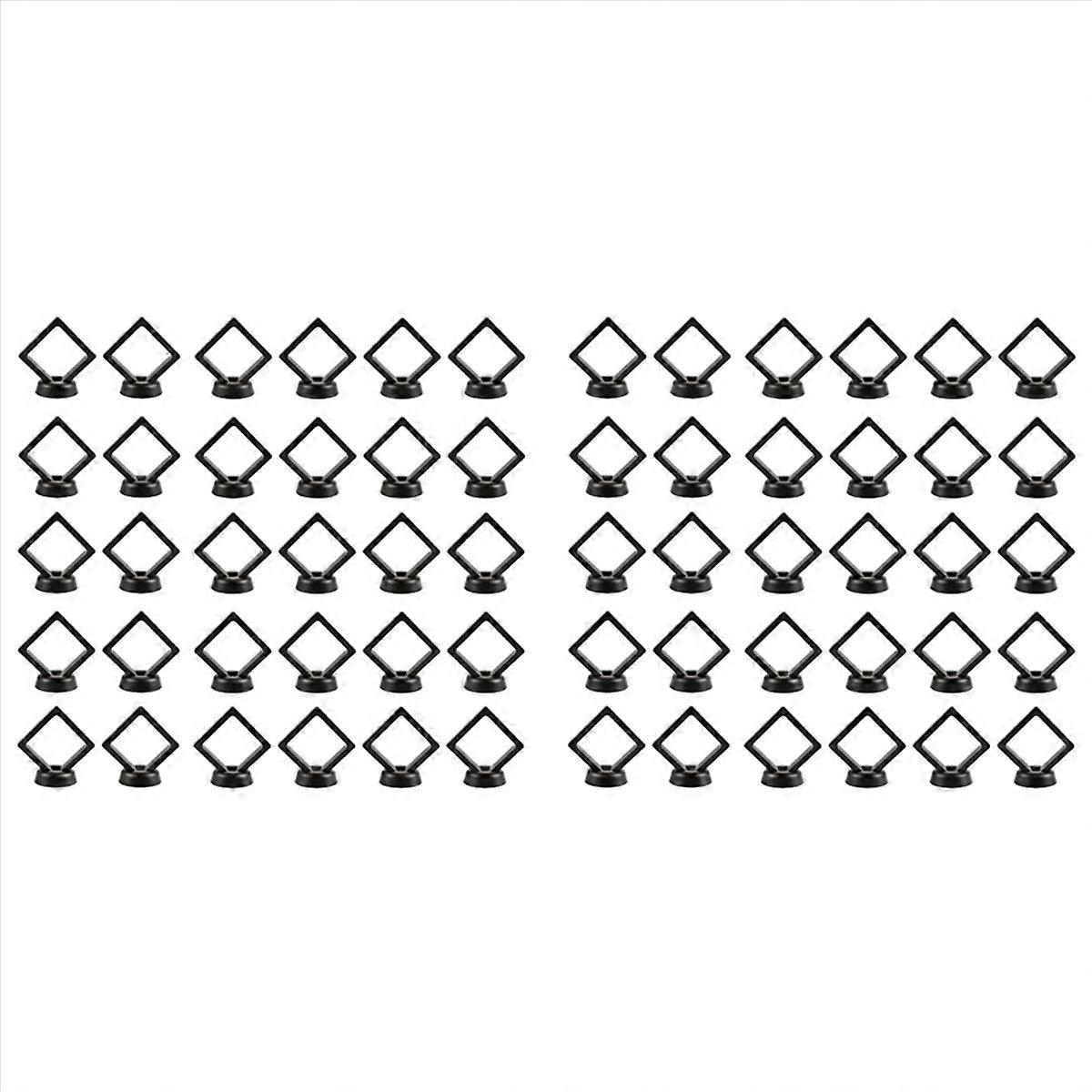 30Pcs 3D Floating Coin Display Frame Stand Storage Boxes A