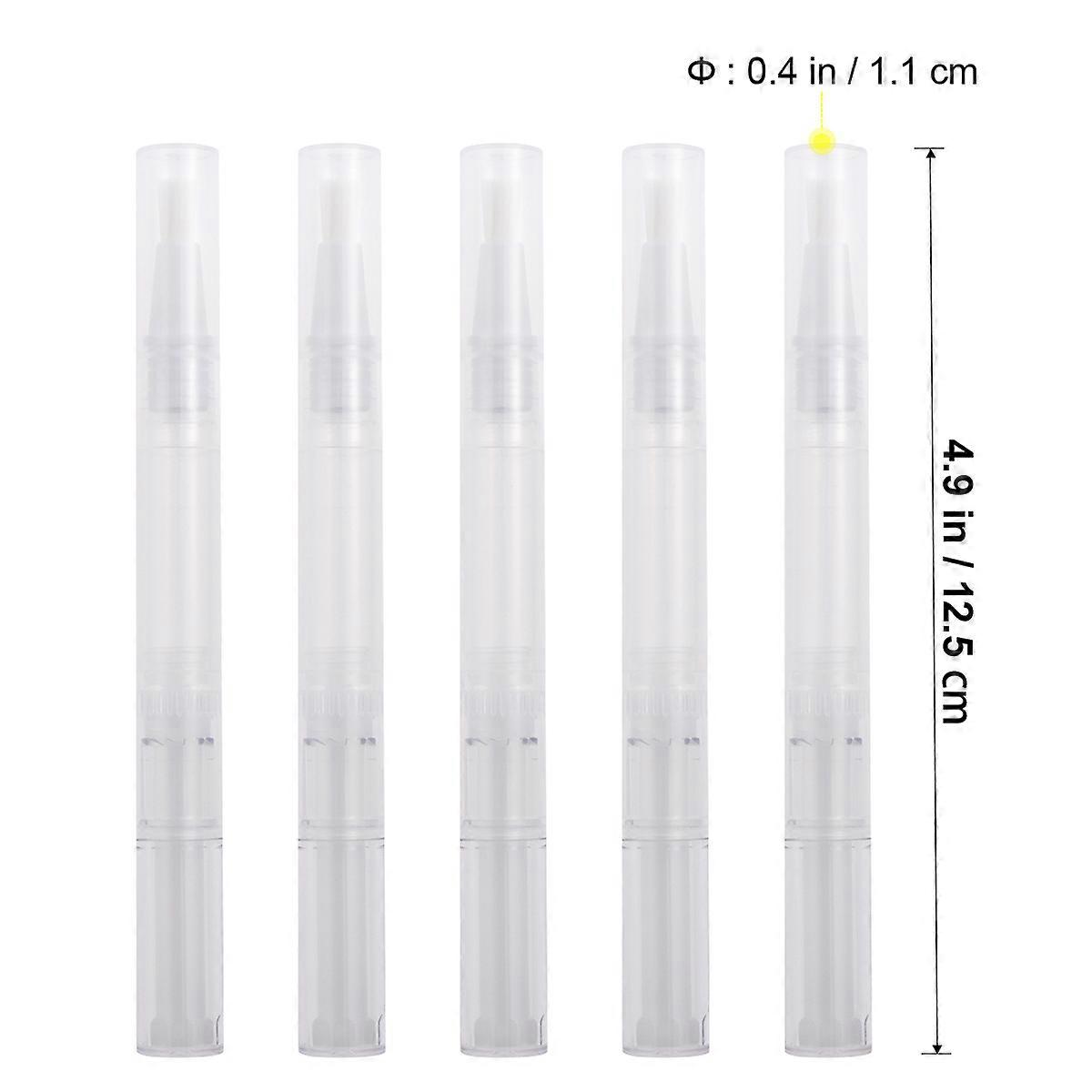 Nail Oil Pen Empty Transparent 5Pcs for Precise Nail Oil Application