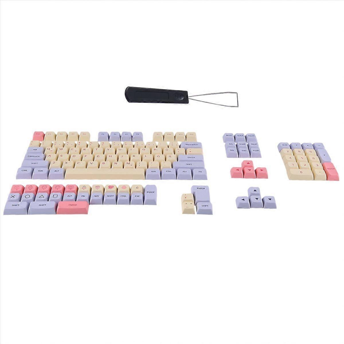 German Keycaps 136 Keys XDA Height Keycaps For 61