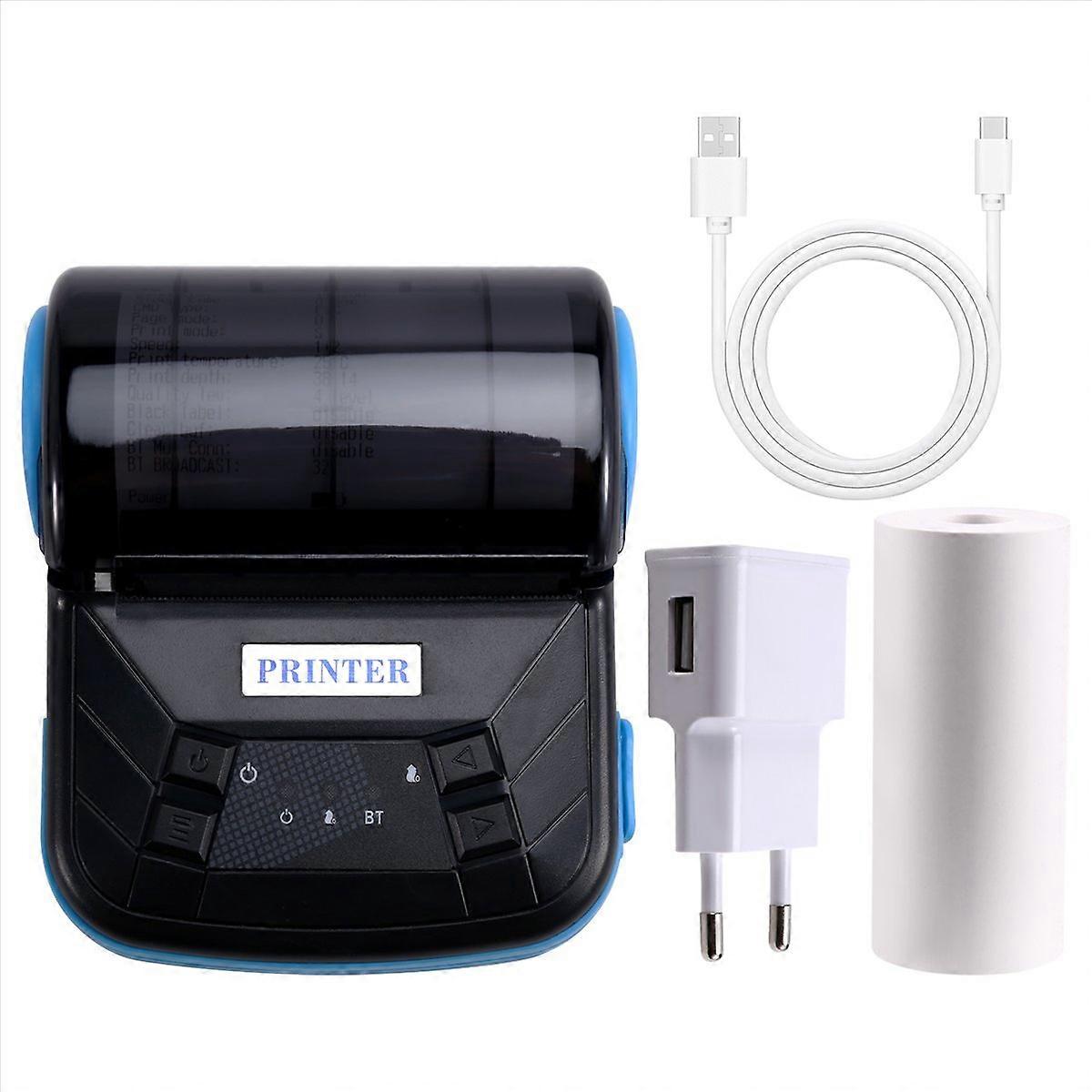 80mm Mini Thermal Printer Exquisite EU Plug