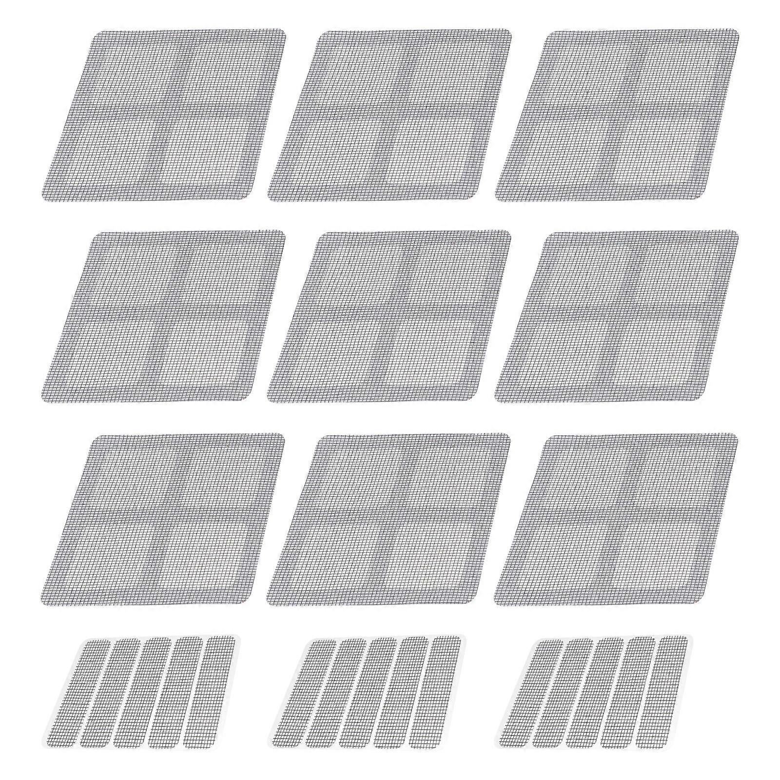 Screen Repair Patch Professional Portable Screen Patch Insect-Proof Air Permeable Easy to Install and Remove 12Pcs