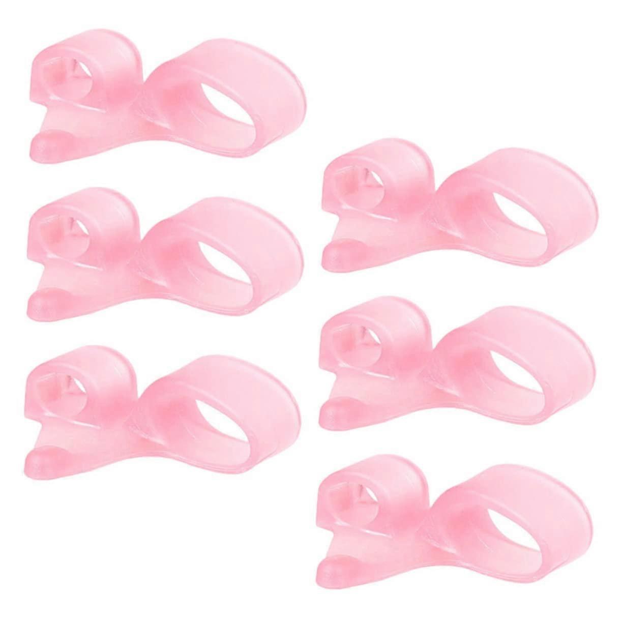 Toe Separators for Bunions Pink Toe Straightener Corrector Alignment Support 12pcs Durable Comfort