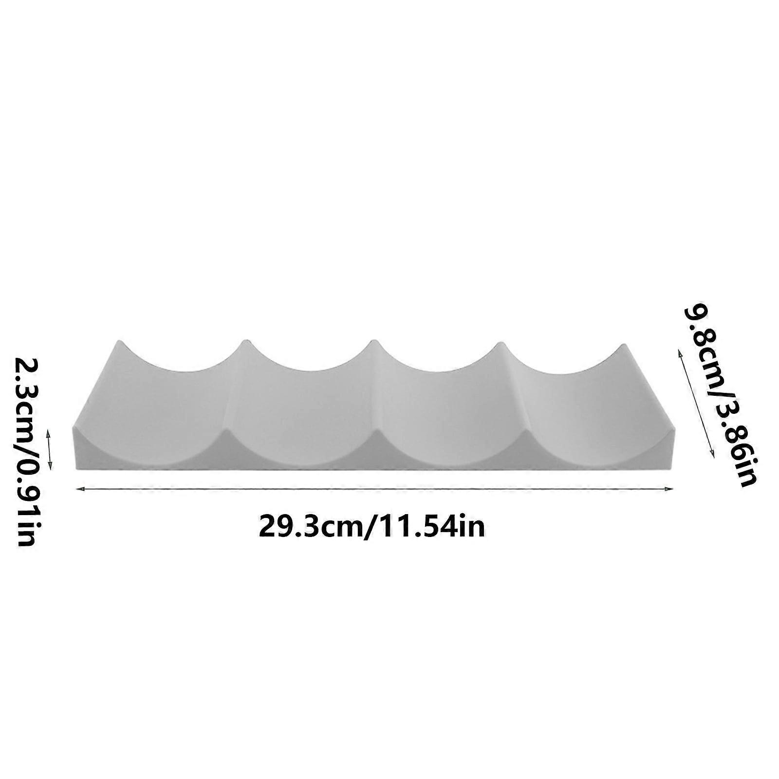 11.54in Plastic Wine Rack - Stackable & Stable for Home & Kitchen Storage White